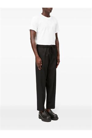 Pantaloni crop in lana vergine nero MM6 MAISON MARGIELA | SH0KA0023M35153900